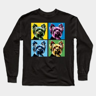 Yorkshire Terrier Pop Art - Dog Lover Gifts Long Sleeve T-Shirt